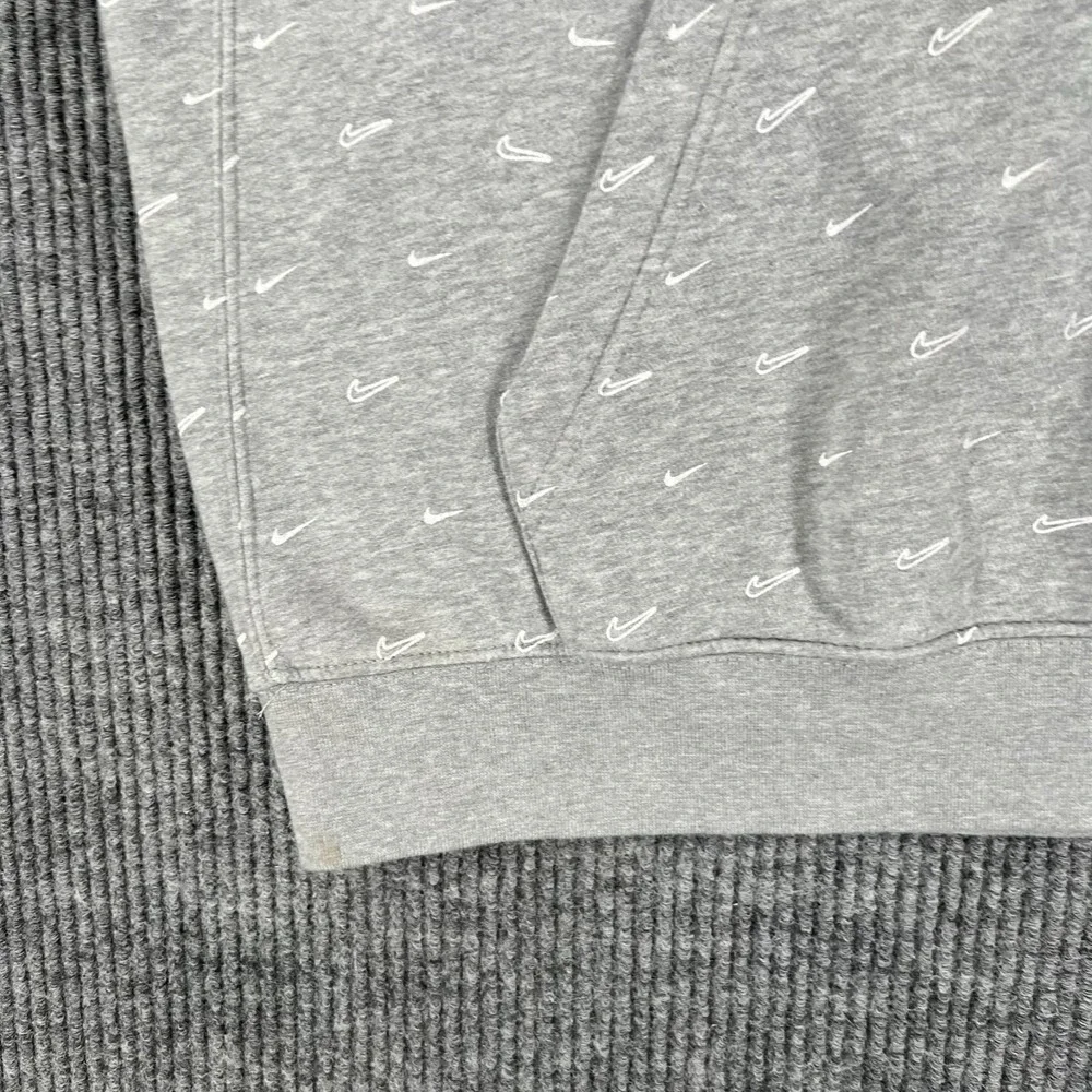 Nike‎ Hoodie Sweatshirt Mens 2XL XXL Gray Geometric Long Sleeve Casual Active